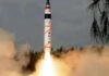 India Successfully Test-Fires Agni-5 Ballistic Missile from Odisha Agni-5 Ballistic Missile