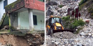 Families Relocated After Heavy Rain Triggers Landslides in Bageshwar Bageshwar landslides