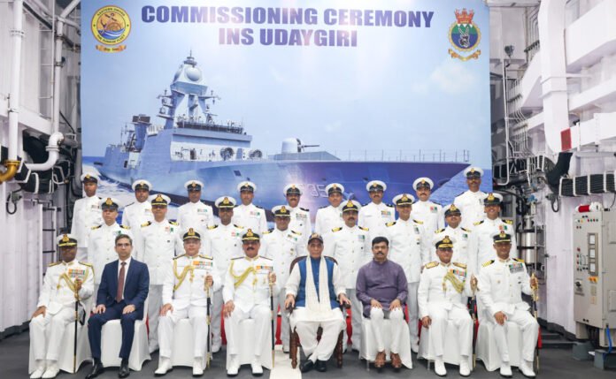 Commissioning Ceremony of two multi-mission stealth frigates INS Udaygiri and INS Himgiri