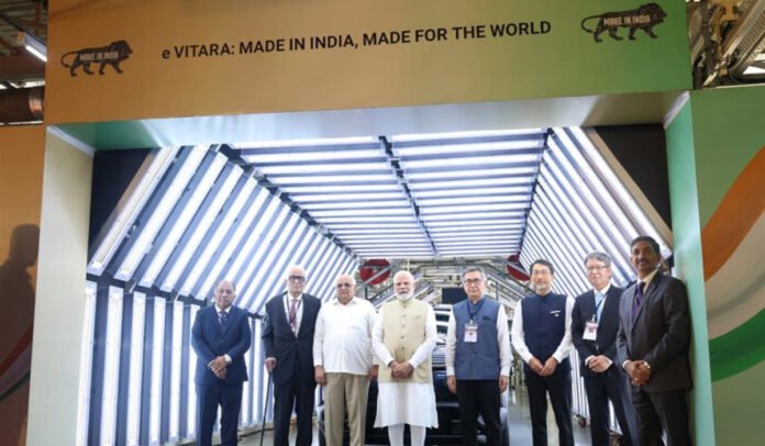 PM launches green mobility initiatives at Hansalpur in Gujarat