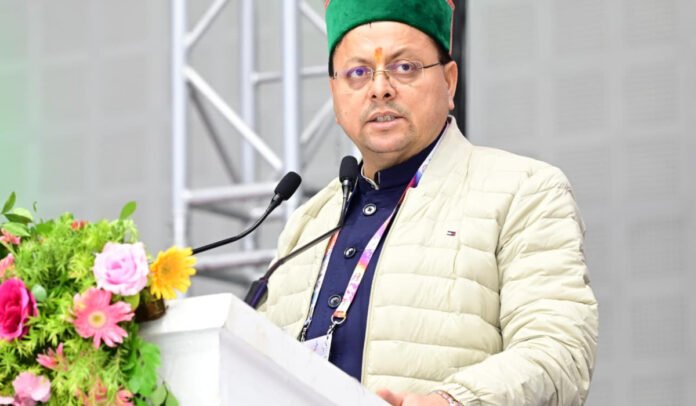Pushkar Singh Dhami in Winter Games