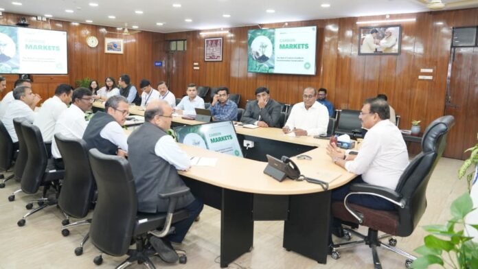 Chief Secretary Anand Bardhan in a meeting on Carbon Credits