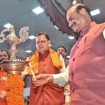 Pushkar Singh Dhami with Om Birla
