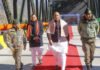 Uttarakhand: Fortifying the Frontier with Strategic Infrastructure and Connectivity Pushkar Singh Dhami with Rajnath Singh at Joshimath-Malari Road in Uttarakhand