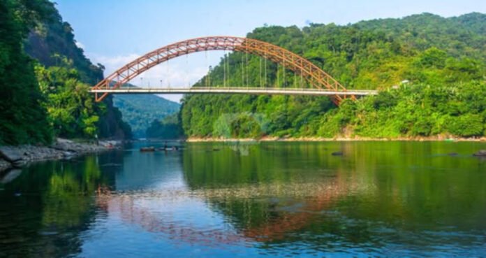 Wahrew Bridge in Sohbar Meghlaya