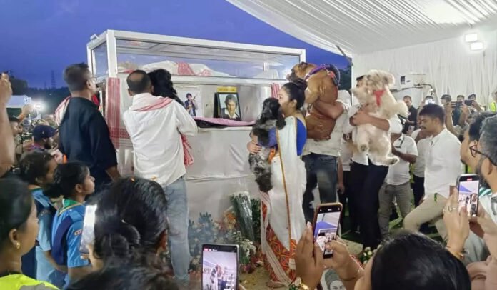 Zubeen Garg's dogs pay tribute