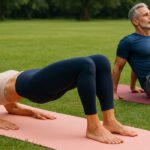 Couple doing yoga