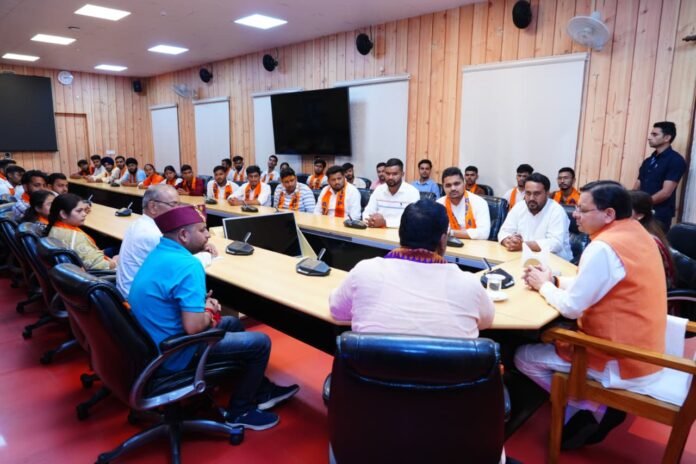 Dhami Meeting ABVP Winners