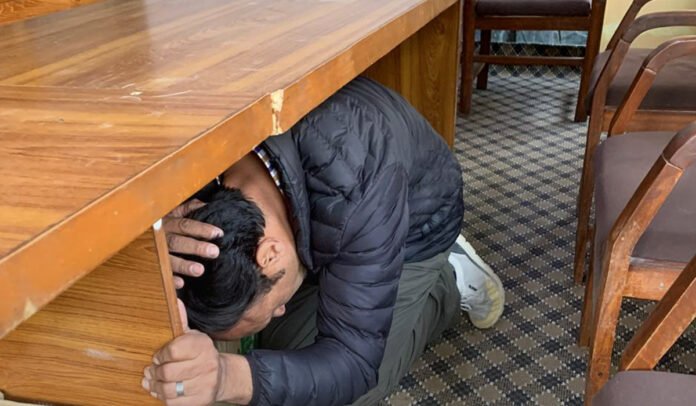 Earthquake mock drill Earthquake mock drill