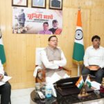 CM Dhami Reviews Preparations For Sardar Patel’s 150th Birth Anniversary Campaign Pushkar Singh Dhami at Khatima