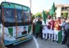 CM Dhami Flags Off Haldwani City Bus Service Pushkar Singh Dhami flags off bus