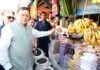 CM Dhami Leads GST Awareness Rally In Champawat Pushkar Singh Dhami in Champawat