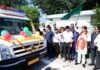 CM Dhami Flags Off Nine Mobile Medical Units in Khatima Pushkar Singh Dhami in Khatima