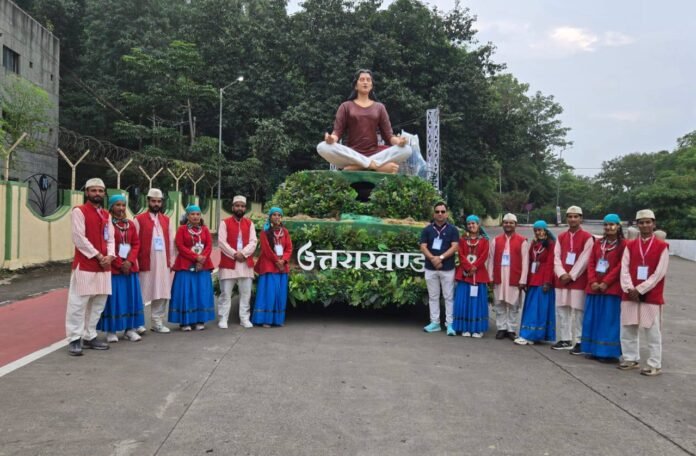 Uttarakhand Tableau At Unity Day Parade Uttarakhand Tableau At Unity Day Parade
