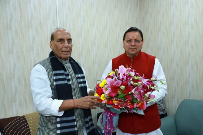 Dhami Rajnath meeting