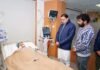 CM Dhami Meets Ailing Father Of Folk Artist Govind Digari Pushkar Singh Dhami visits hospital to see Himmat Singh
