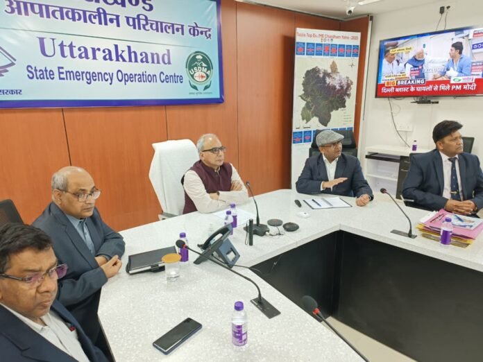 Uttarakhand disaster management policy review meeting