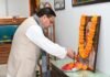 CM Dhami Pays Tribute to Sardar Patel on Death Anniversary Pushkar Singh Dhami Paying Tribute to Sardar Patel