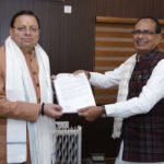 State Gets ₹1,700 Crore From Centre For 184 Rural Roads Pushkar Singh Dhami with Shivraj Singh Chouhan