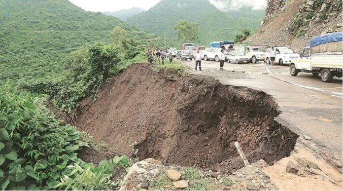 File image of an Uttarakhand landslide